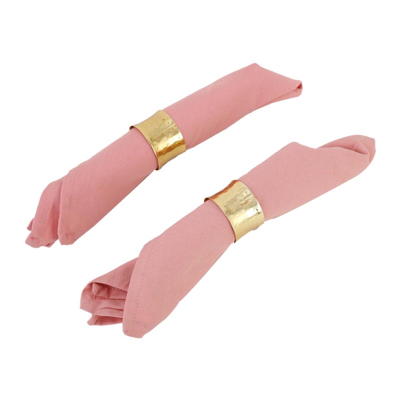 ات او اس 365 ITOS365 حامل حلقات المناديل الذهبية المطروقة يدويًا لحفلات طاولة الطعام كل يوم، مجموعة من 12 قطعة - Image 4